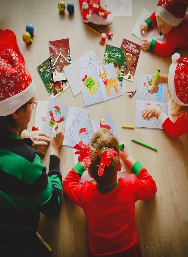 Zhanmai 100 Pack Christmas Coloring Book Christmas Mini Coloring Book Xmas Color Book Holiday Goodie Bag Stuffer Fillers Gifts for Girls Boys Presents Xmas Party Favors 10 Style(Christmas) - Image 5