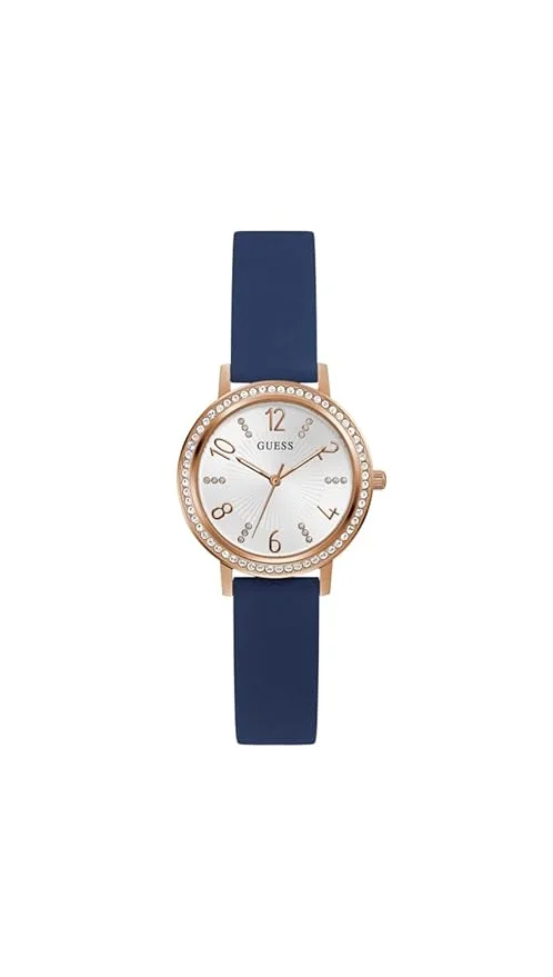 جس Guess Analog White Dial Women's Watch-GW0591L1 (White)