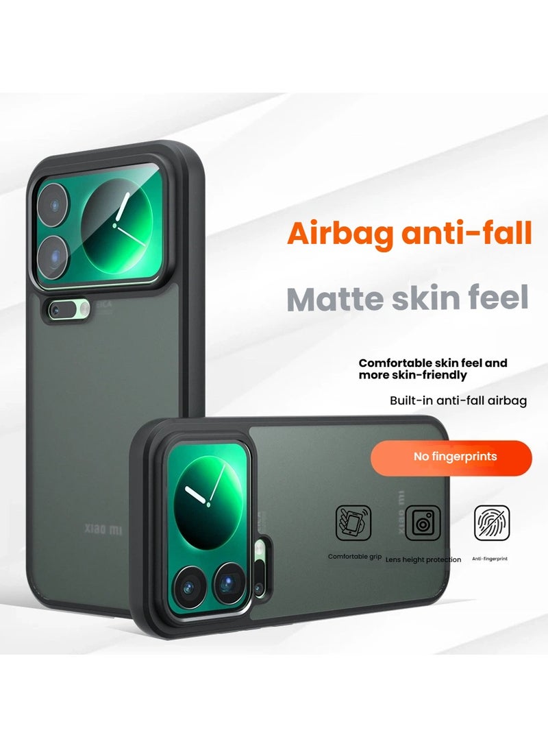 general For Xiaomi 17 Pro Max Satin-Finish Skin-Friendly Air-Cushioned Phone Case Drop-Proof & Fingerprint-Resistant Compatible with Mi Share Back Screen - Image 4