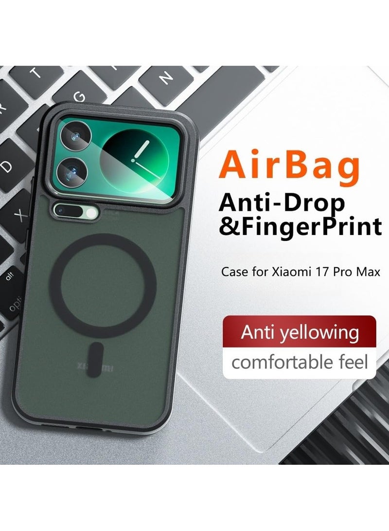 general For Xiaomi 17 Pro Max Satin-Finish Skin-Friendly Air-Cushioned Phone Case Drop-Proof & Fingerprint-Resistant Compatible with Mi Share Back Screen - Image 5