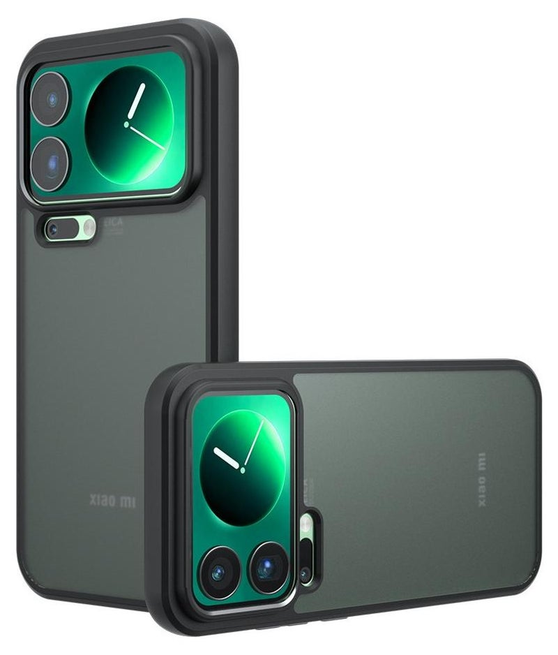 عام لـ Xiaomi 17 Pro Max غطاء هاتف مريح للبشرة بلمسة نهائية ساتانية ومزود بوسادة هوائية ومقاوم للسقوط وبصمات الأصابع ومتوافق مع Mi Share Back Screen - Image 1