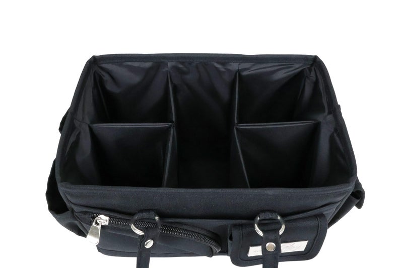 Everything Mary Junior Deluxe Store & Tote Organizer â€“ Black Craft Tote with Handles â€“ Collapsible Storage Caddy for Scrapbooking, Sewing, Art Supplies & DIY Creative Tools - Image 5