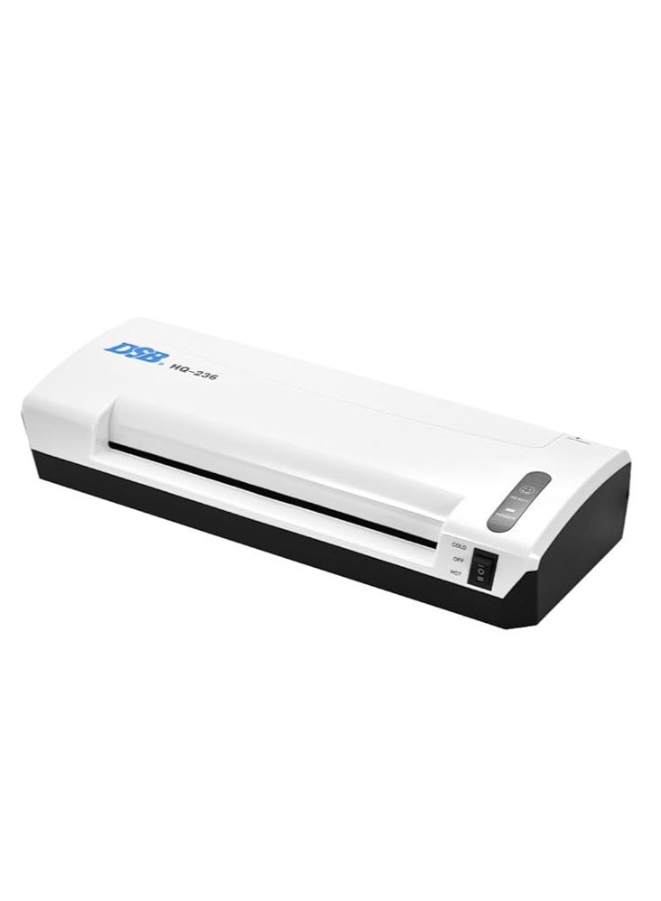 DSB A4 Photo Hot Cold Laminator Free Paper Trimmer Cutter 1.5-2min Warm Up 400mm/min Fast Speed for 80-125mic Film Laminating with Jam Release EU Plug - Image 3