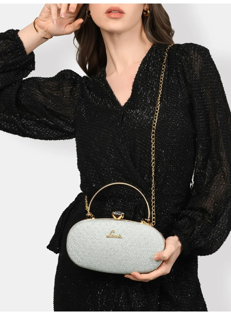 Lavie Women's Jazz Framed Clutch (Silver)