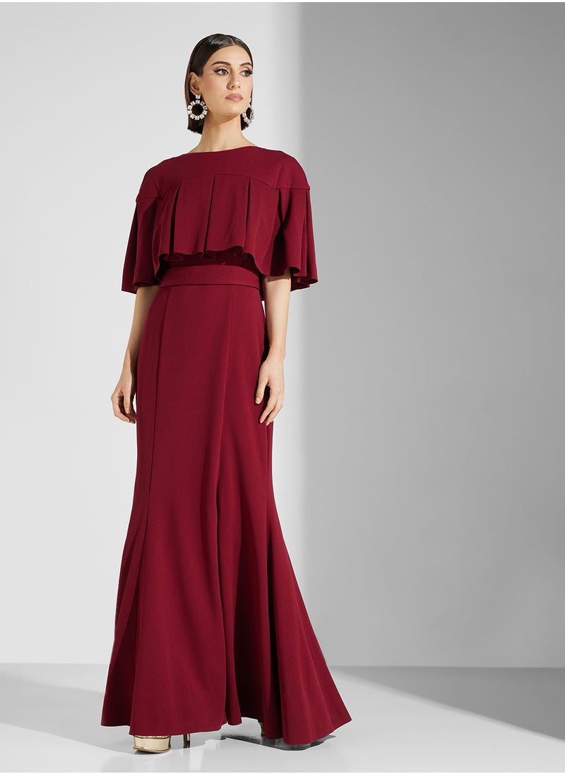 Iyra Ruffle Sleeve Maxi Dress  - Image 4