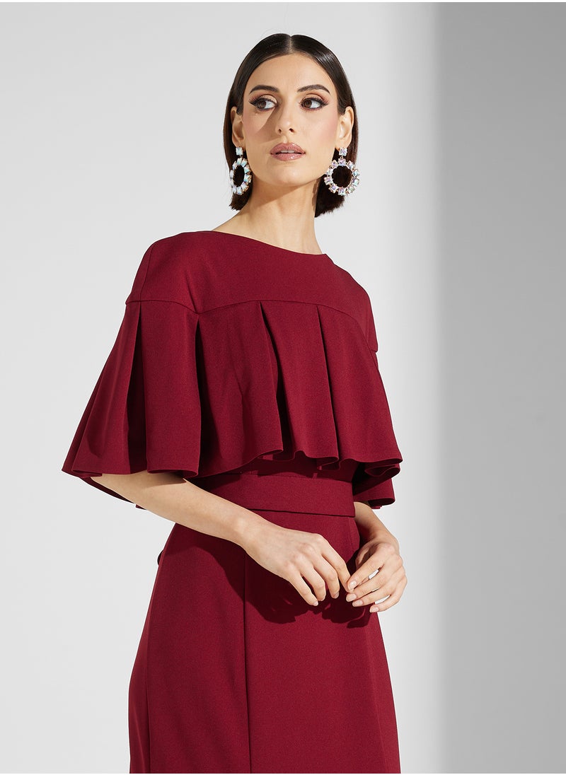 Iyra Ruffle Sleeve Maxi Dress  - Image 3