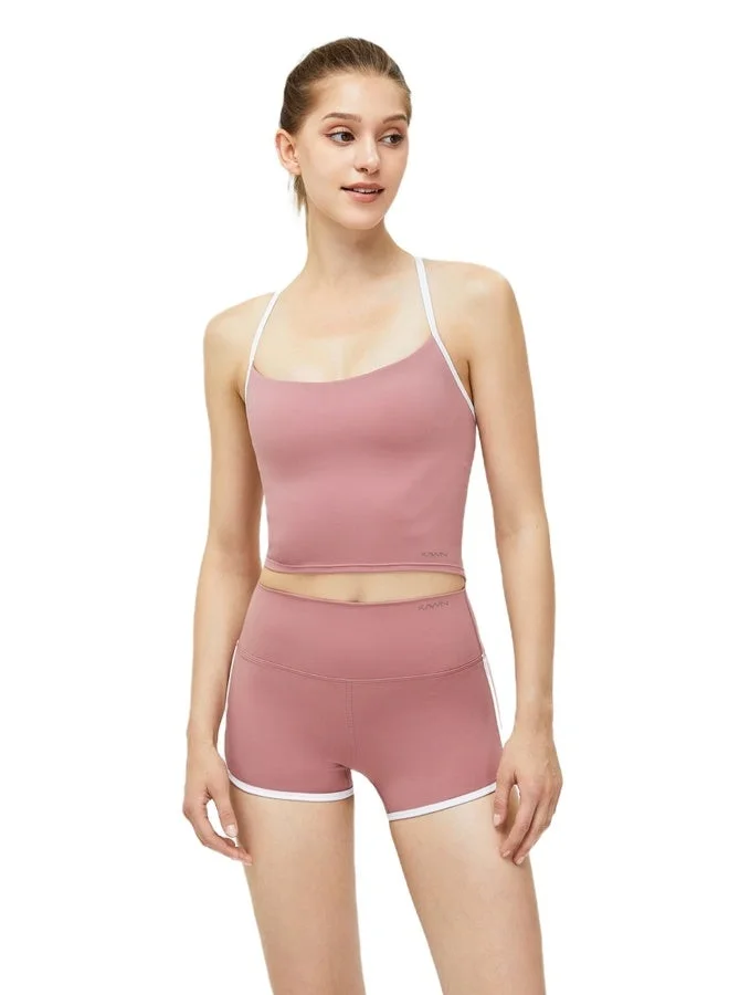Womens Athletic Strap Sleeves with Square Neckline