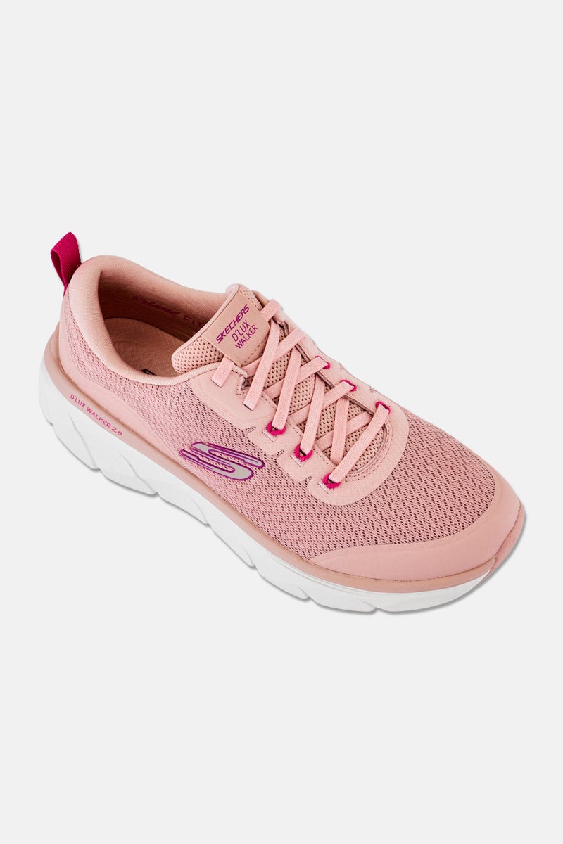 SKECHERS Women D-Lux Walker 2,0 Slip On Sneakers Shoes, Dusty Rose - Image 1