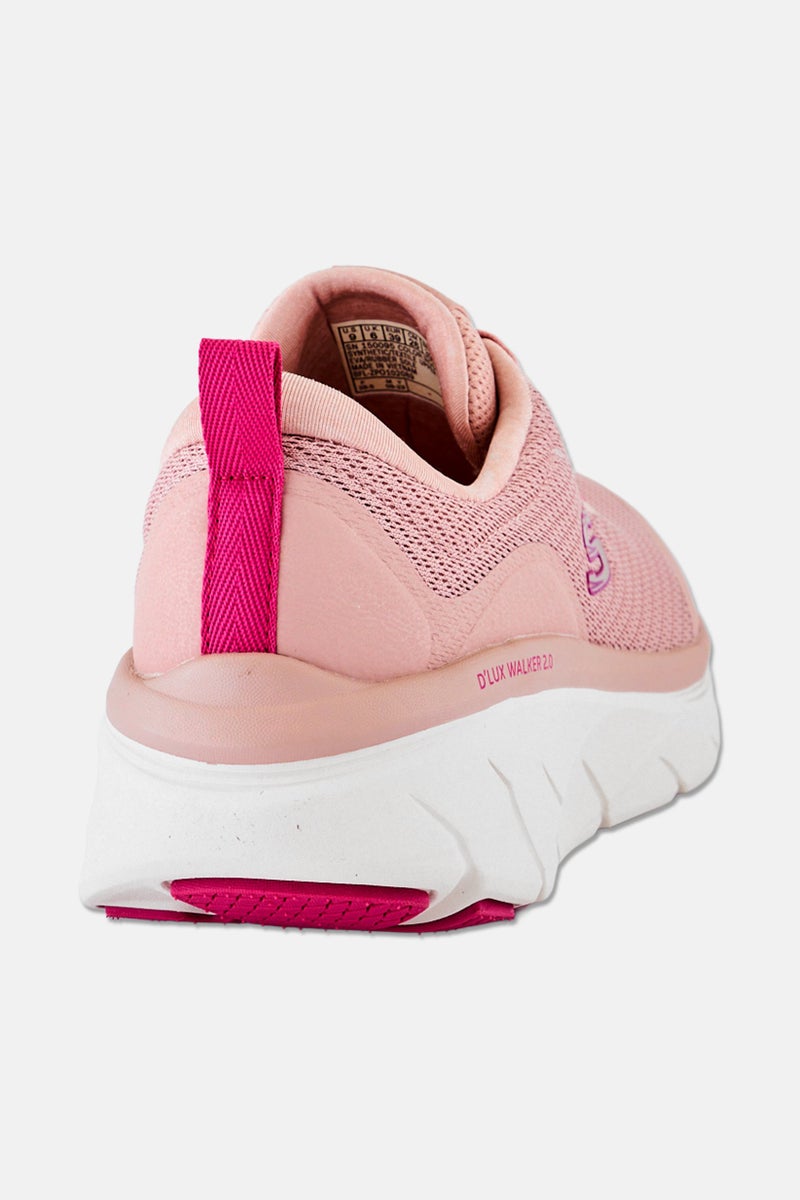 SKECHERS Women D-Lux Walker 2,0 Slip On Sneakers Shoes, Dusty Rose - Image 3
