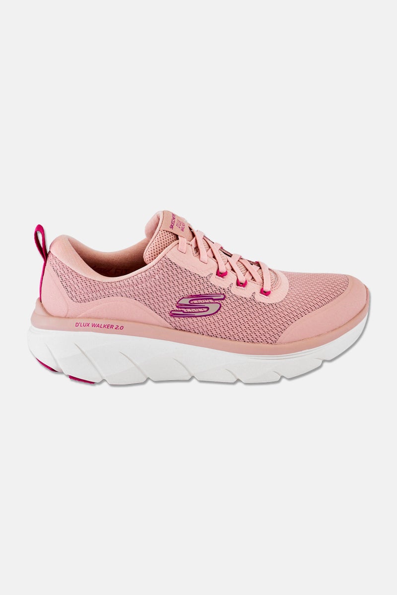 SKECHERS Women D-Lux Walker 2,0 Slip On Sneakers Shoes, Dusty Rose - Image 4