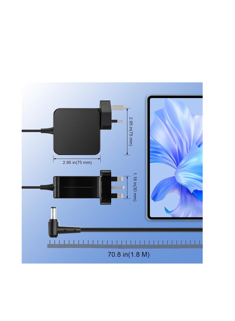 Terabyte شاحن 65 واط 45 واط لجهاز Lenovo Ideapad Slim 3 3i 1 1i، Ideapad 330 330S 320 310 510 S340 S145 710S 100 110 120S، IdeaPad Flex 6 5 4 3، V14 V15 كابل محول الطاقة للكمبيوتر المحمول بقطر 4.0x1.7 مم - Image 4