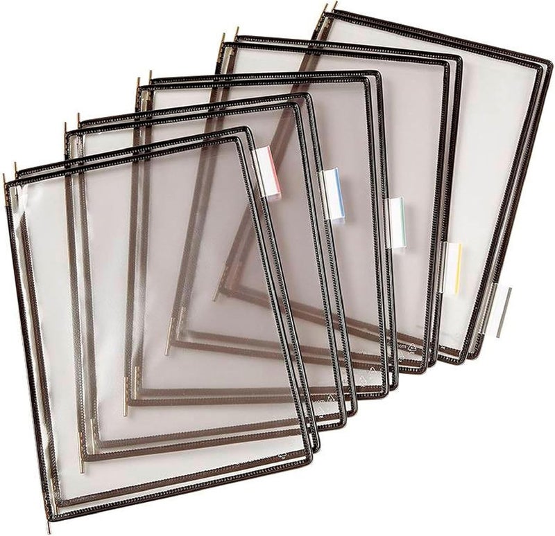Tarifold Pivoting Pockets for Wall, Desk, and Rotary Systems - Letter Size- 10/Pack (Black) - Image 4