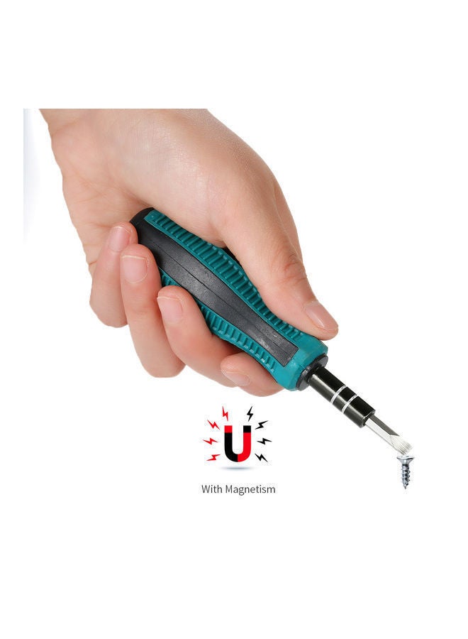 NIBEMINENT 30 Piece Multi-Purpose Screwdriver Set Blue/Black/Silver 12x6x6cm - Image 4