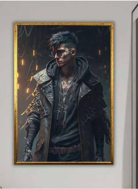 Cyberpunk 2077 Canvas Print, Canvas Art, Cyberpunk 2077 Poster, Gaming Room Wall Decoration, Cyberpunk Character Canvas Art, Unique Gift