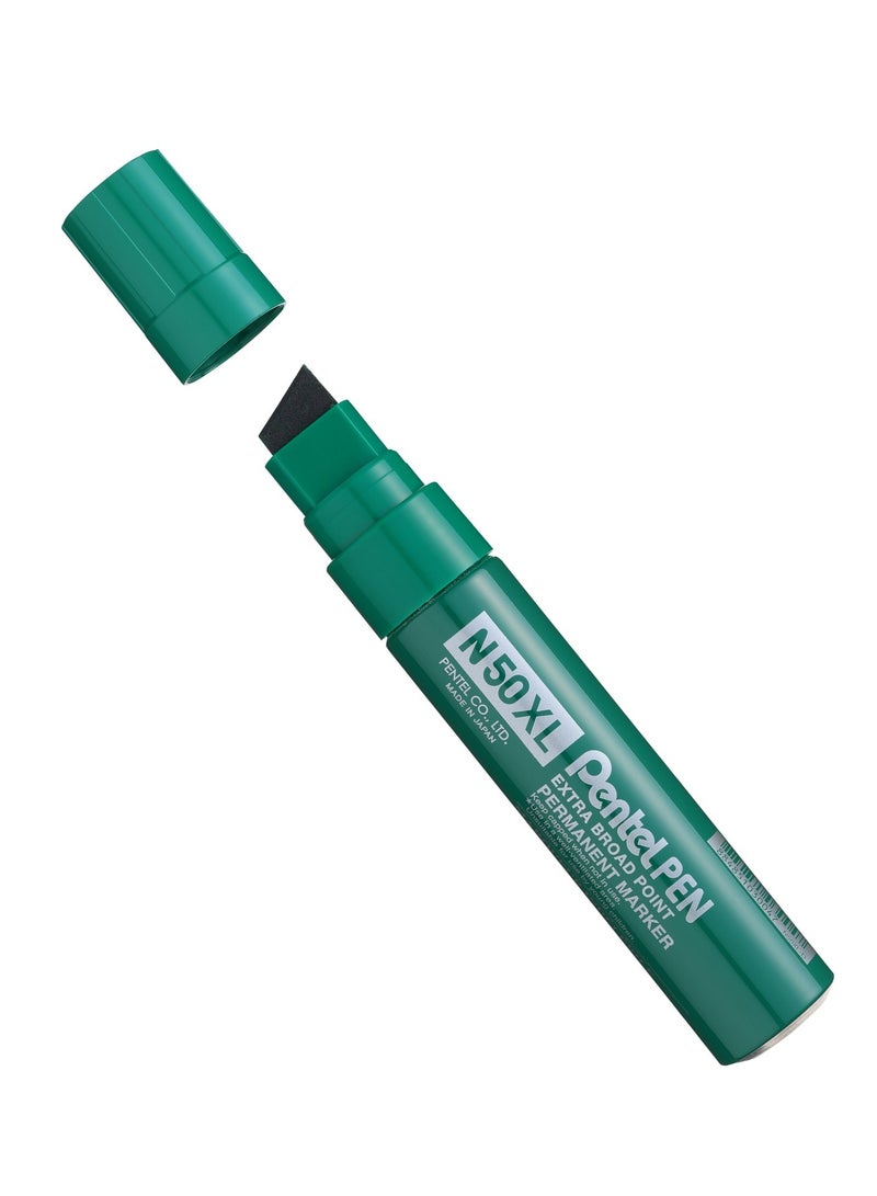 Pentel 1-Piece N50XL Jumbo Permanent Marker Green - Image 1