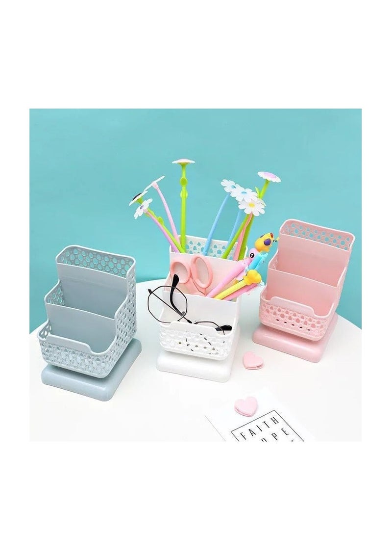 Jumbo Makeup Organizer and Remote - Perfect Organization with an Elegant Touch OM (Pink) - Image 1