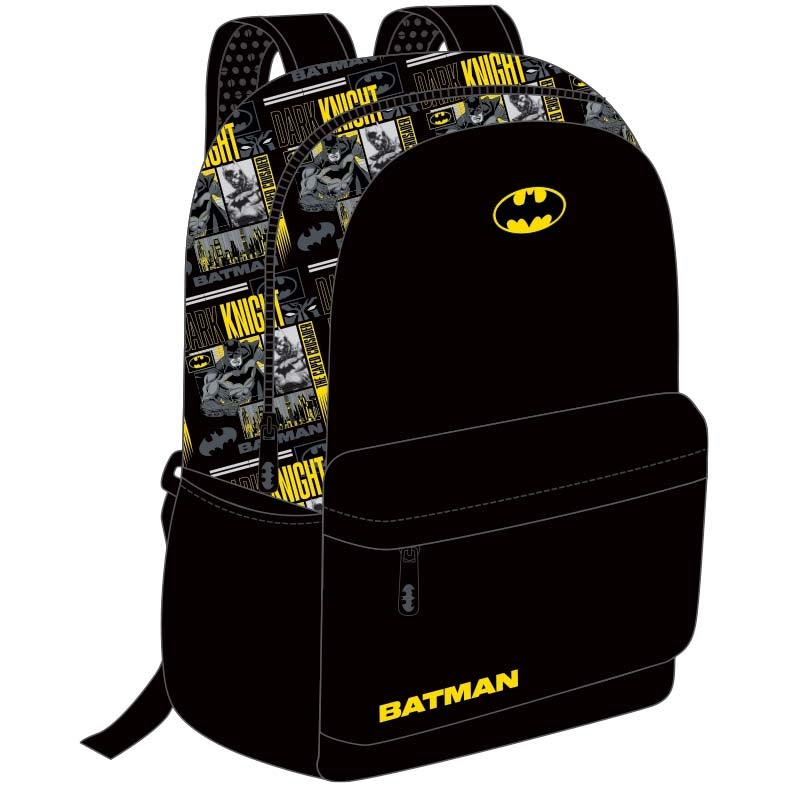 Warner Bros. DC Batman 4 Pcs Backpack Set with Lunch Bag, Water Bottle & Pencil Case - Image 1