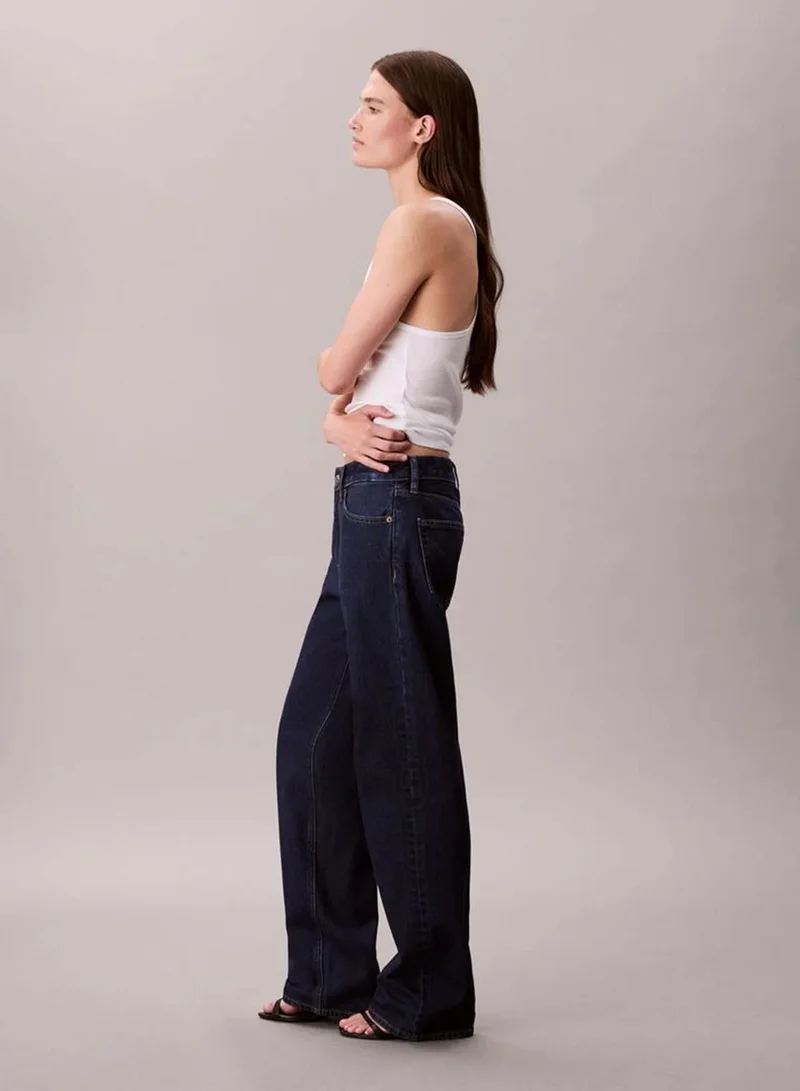 Calvin Klein TRUE INDIGO Signature 90s Straight Jeans for Women | Best Price UAE