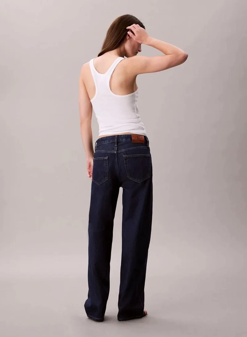 Calvin Klein TRUE INDIGO Signature 90s Straight Jeans for Women | Best Price UAE
