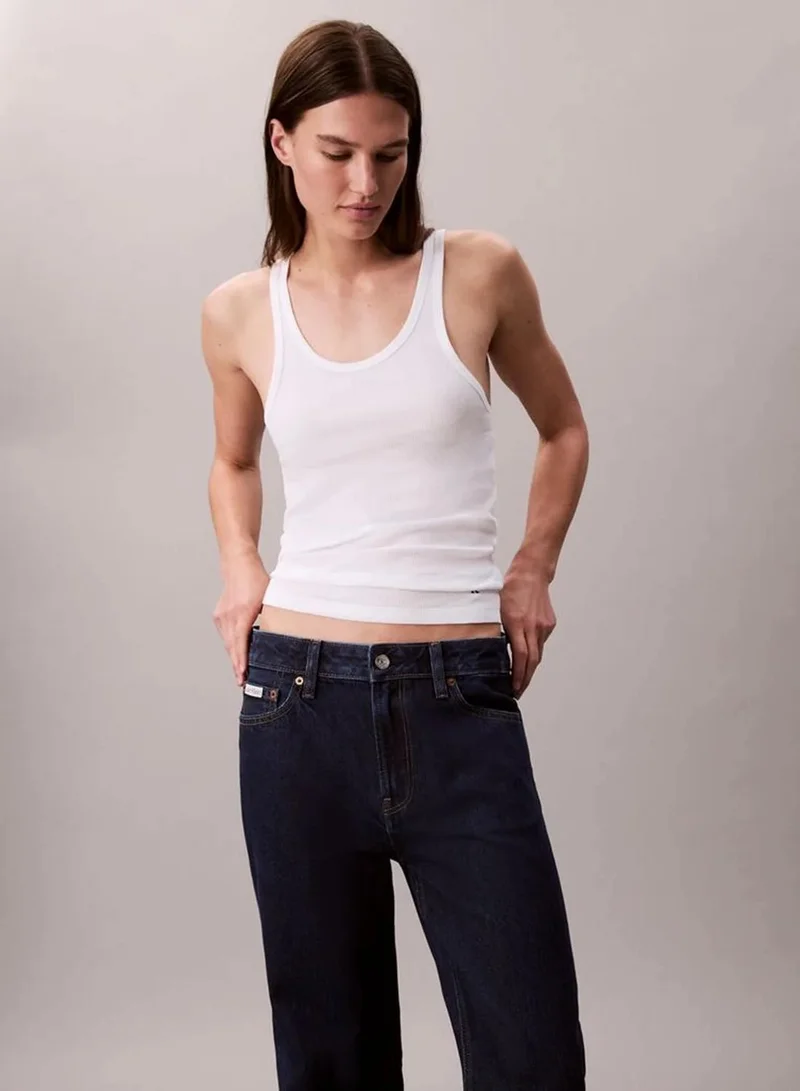 Calvin Klein TRUE INDIGO Signature 90s Straight Jeans for Women | Best Price UAE