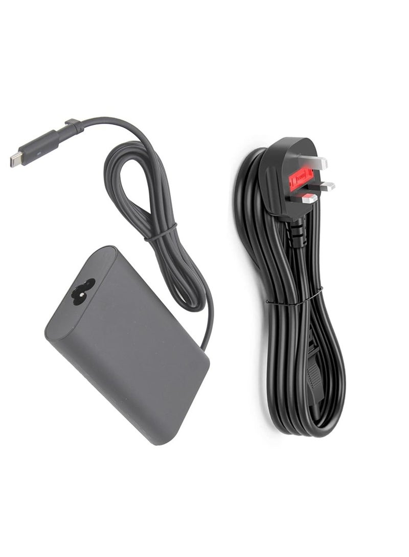 محول الكمبيوتر المحمول LZUMWS ل DELL 65W 20V 3.25A USB Type-C XPS 12 9250 9350 Venue 5056 مع كابل توصيل المملكة المتحدة