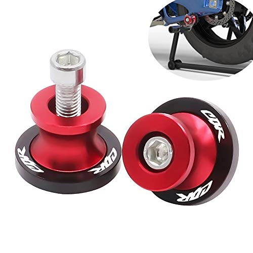 PPXIONG Motorcycle Swing Arm Sliders Spools 2Pcs 8MM CNC for Honda CBR150 CBR100F CBR1000RR CBR1100XX CBR125 CBR250 CBR400RR CBR400F CBR450SR CBR600RR CBR900RR CBR954RR Red - Image 1