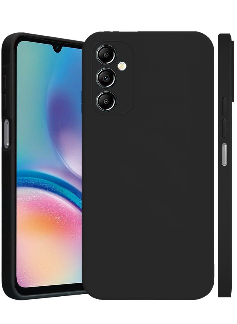 CATANES Liquid Silicone Case for Samsung Galaxy A05s Protective Phone Case with Soft Anti-Scratch Microfiber Lining Utra Slim Drop Protection Phone Cover - Black - Image 1