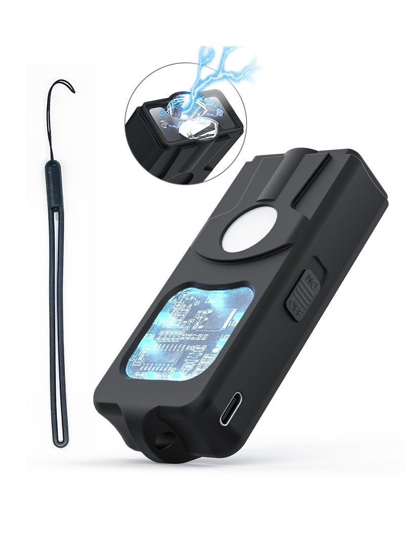 USB Rechargeable Flashlight(Black)  - Image 2