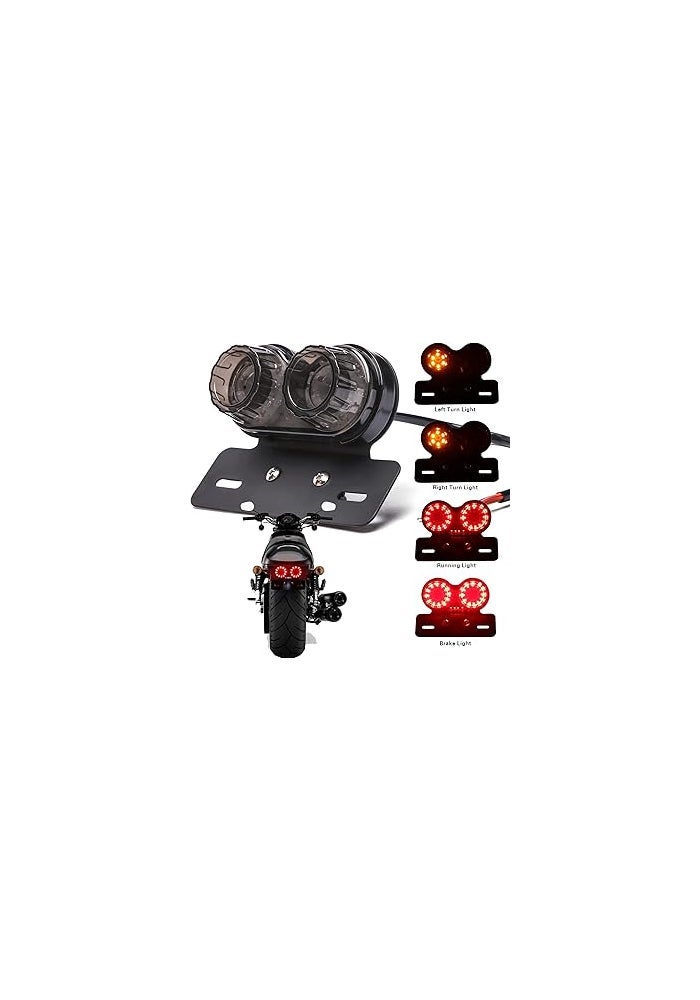 DREAMIZER Motorcycle LED Brake Tail Light Turn Signal License Plate Compatible With Sportster 883 Street bike Dirt bike - Image 1