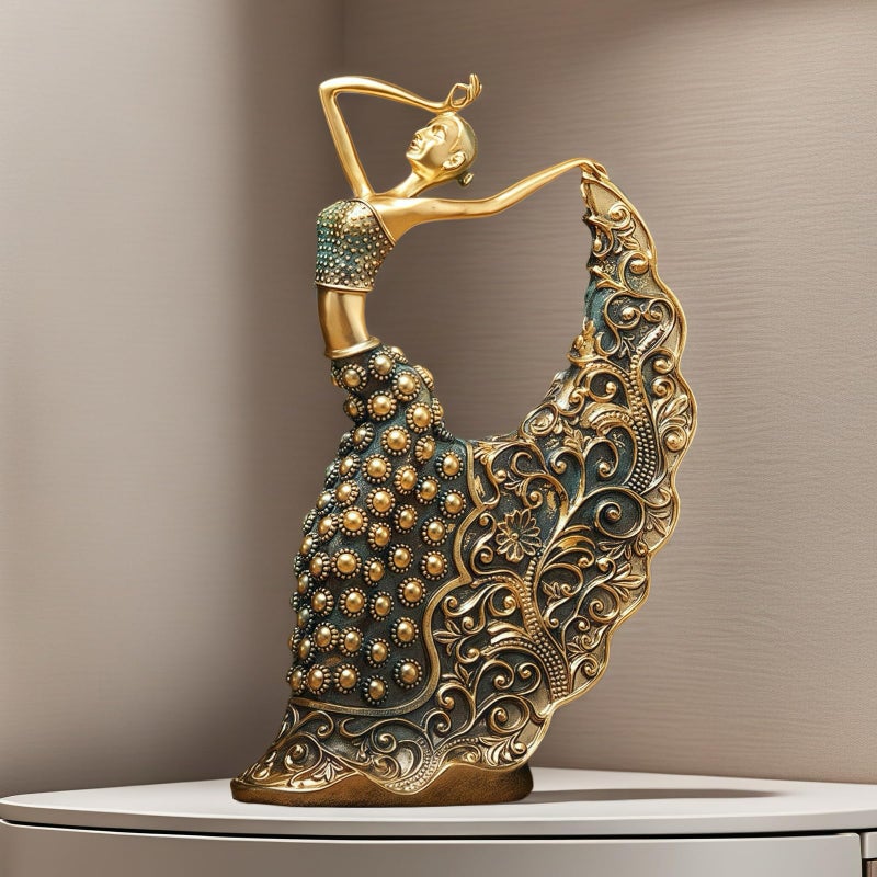 XINDAM Elegant Peacock Art Figurine Dancer Statue Decorative Home & Office Figurines Home Office Display Craft Living Room Decor Ornaments for Tabletop - Image 5