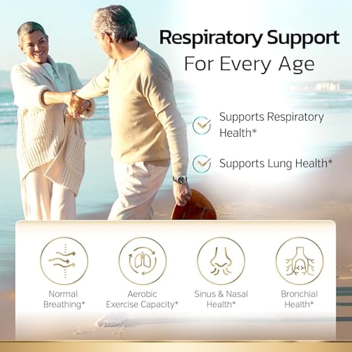 Sunergetic Premium Lung Support Supplement - Lung Cleanse & Detox Supplement With Mullein Leaf, NAC, Bromelain & Boswellia-Lung Health Formula for Respiratory, Breathing & Bronchial Health-60 Capsules - Image 5