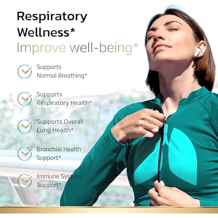 Sunergetic Premium Lung Support Supplement - Lung Cleanse & Detox Supplement With Mullein Leaf, NAC, Bromelain & Boswellia-Lung Health Formula for Respiratory, Breathing & Bronchial Health-60 Capsules - Image 4