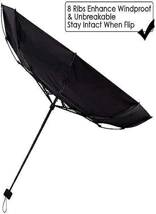 DEVHEART Colors Trend Newest Windproof Double Layer Umbrella with Wine Bottle Plastic Case Cover, Chatri Portable of UV Protection & Rain | Outdoor Car Chaata for Women & Men, Color May Vary - Image 5
