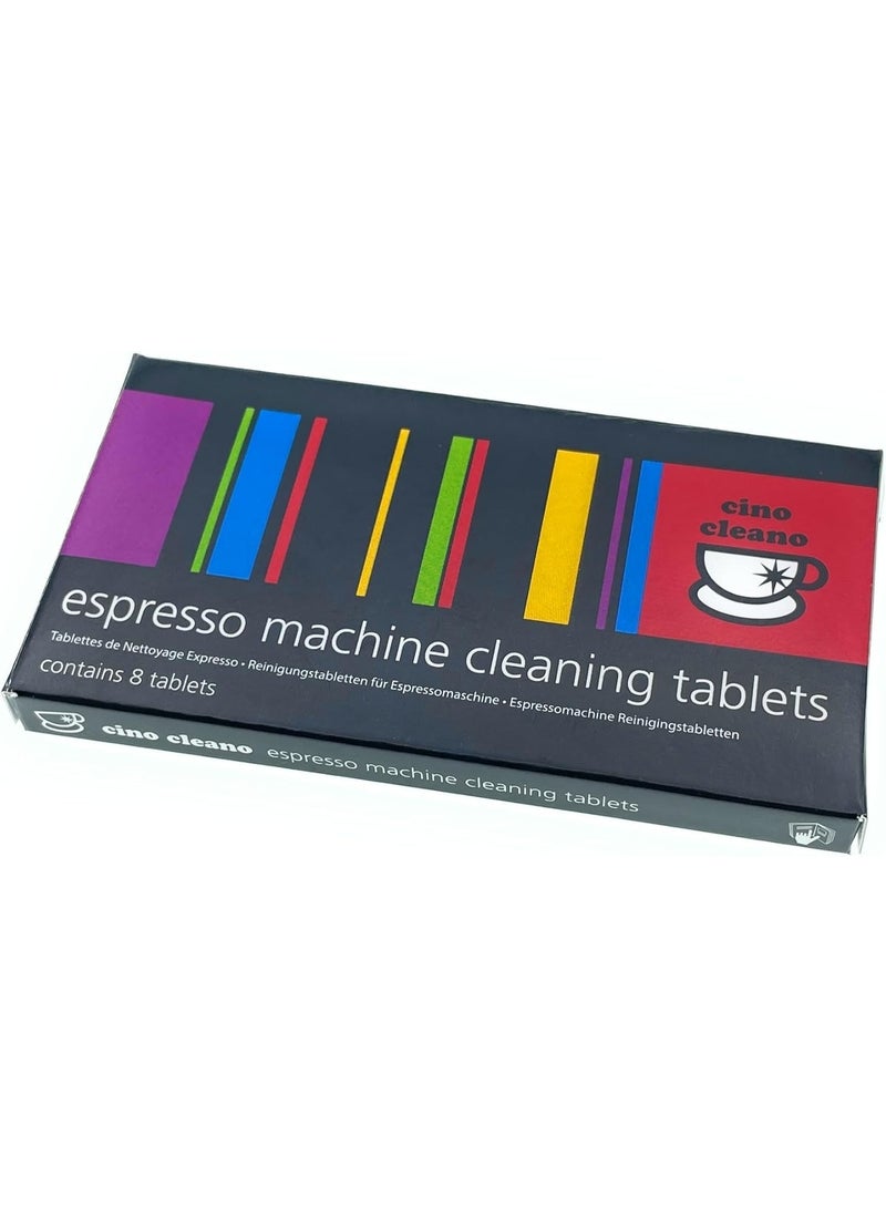 Cino Cleano Espresso Machine Cleaning Tablets (8 Count (Pack of 1))