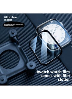 Generic For AppleWatch Watch Film Iwatch Ultra Protective Film Apple S8s7PMMA Film-Color:Super Clear Ceramic Membrane-with Positioning Frame-Dimensions:iwatchS7/S8（41MM）  - Image 1
