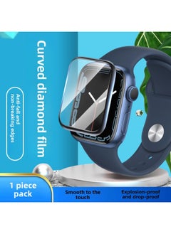 Generic For AppleWatch Watch Film Iwatch Ultra Protective Film Apple S8s7PMMA Film-Color:Super Clear Ceramic Membrane-with Positioning Frame-Dimensions:iwatchS7/S8（41MM）  - Image 2