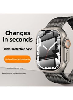 Generic For AppleWatch Watch Film Iwatch Ultra Protective Film Apple S8s7PMMA Film-Color:Super Clear Ceramic Membrane-with Positioning Frame-Dimensions:iwatchS7/S8（41MM）  - Image 3