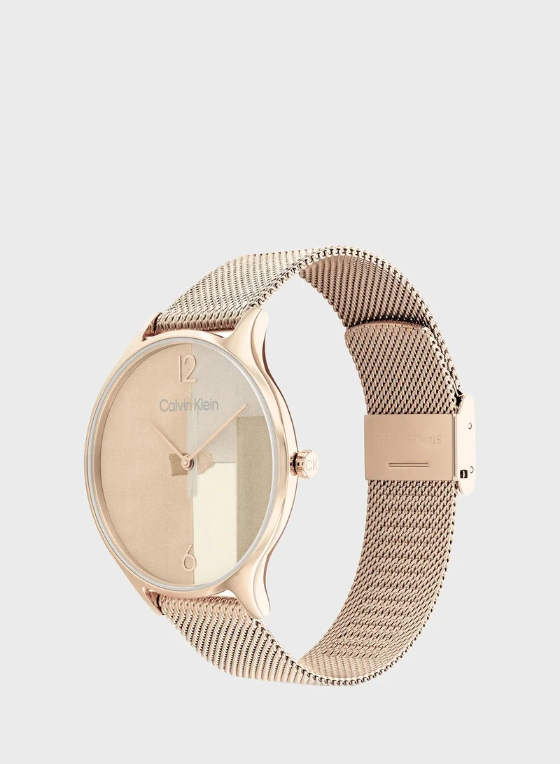 CALVIN KLEIN Timeless Mesh Analog Watch