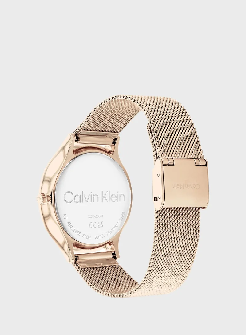 CALVIN KLEIN Timeless Mesh Analog Watch