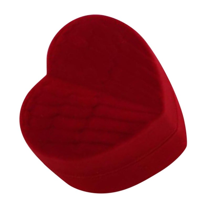 Red Heart Shaped Jewelry Box With Angel Wings For Engagement Ring Proposal Storage - Image 2