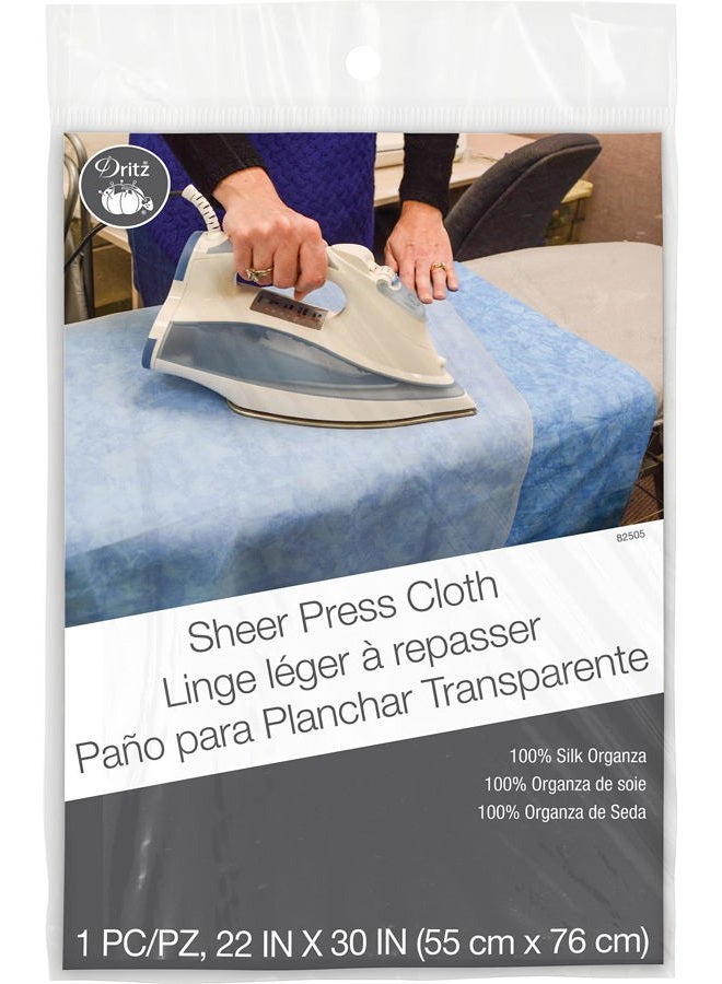 Dritz Clothing Care 82505 Sheer Press Cloth, 22 x 30-Inch - Image 1