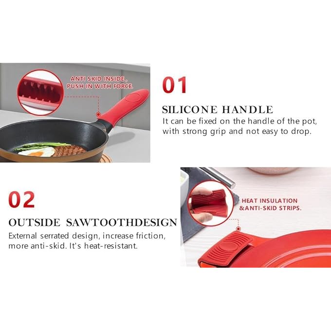 كويزيرا مقلاة شواء مسبقة التتبيل من الحديد الزهر، مقاس 105 بوصة، سوداء اللون، مقلاة مسبقة التتبيل، مقلاة شواء دائرية سوداء من الحديد الزهر، حفلات شواء، نيران تخييم، مواقد حثية، مواقد كهربائية وغازية، مع مقبض سيليكون - Image 5