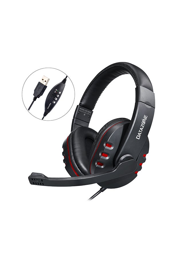 Datazone Professional Gaming Headset USB Wired , Noise Reduction For Smart Devices, Computer, Laptop DZ-900U - Image 1