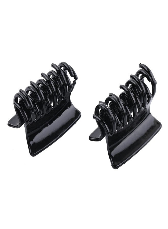 Estele Black Color Hair Clip of Trendy Style for Womens/girls (Pack of 2) - Image 1
