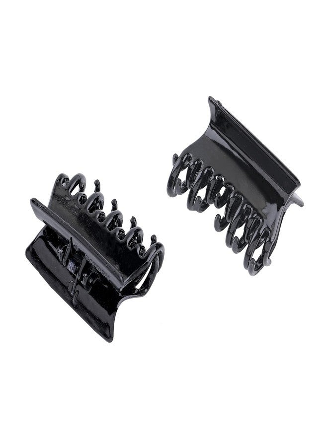 Estele Black Color Hair Clip of Trendy Style for Womens/girls (Pack of 2) - Image 4
