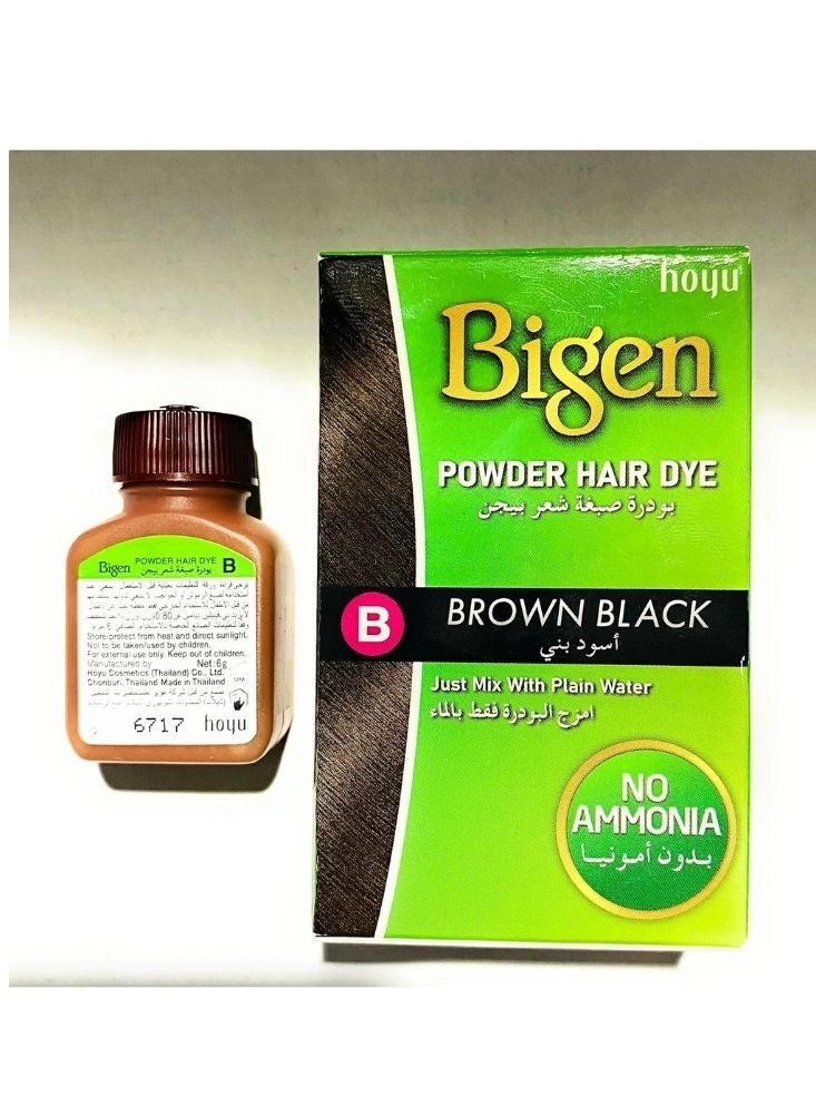بايجن صبغة شعر بودرة بيجين بني أسود – تركيبة طبيعية خالية من الأمونيا. - Image 2