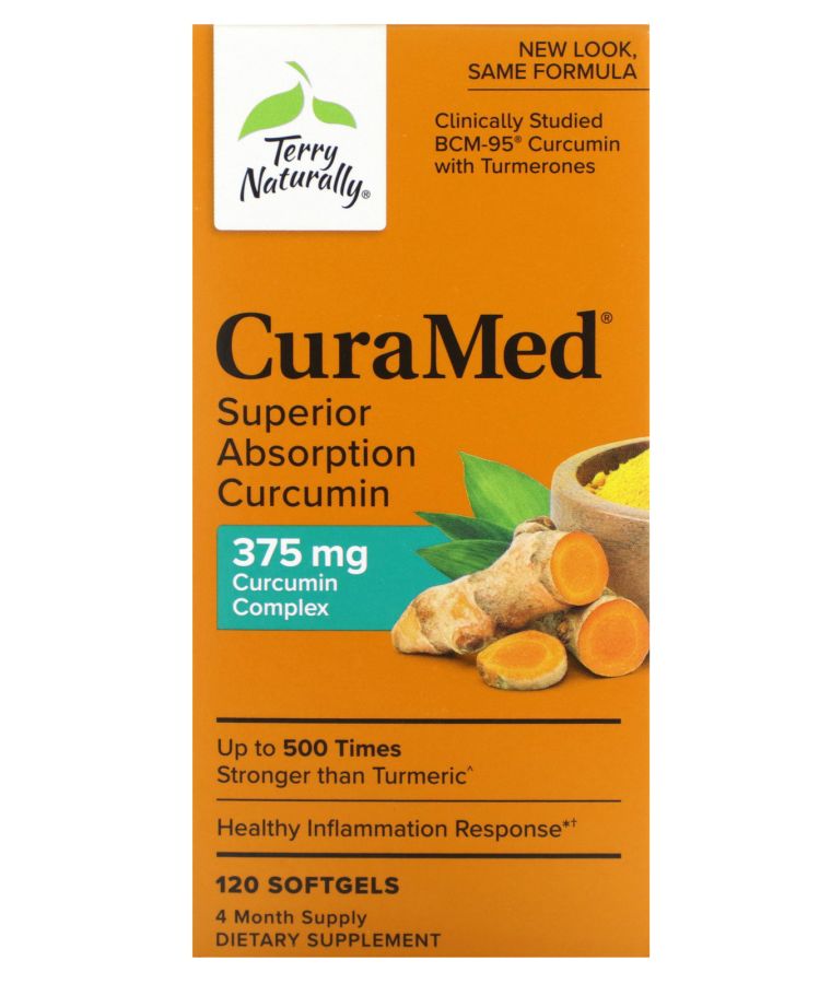 Terry Naturally CuraMed Superior Absorption Curcumin 375 mg 120 Softgels