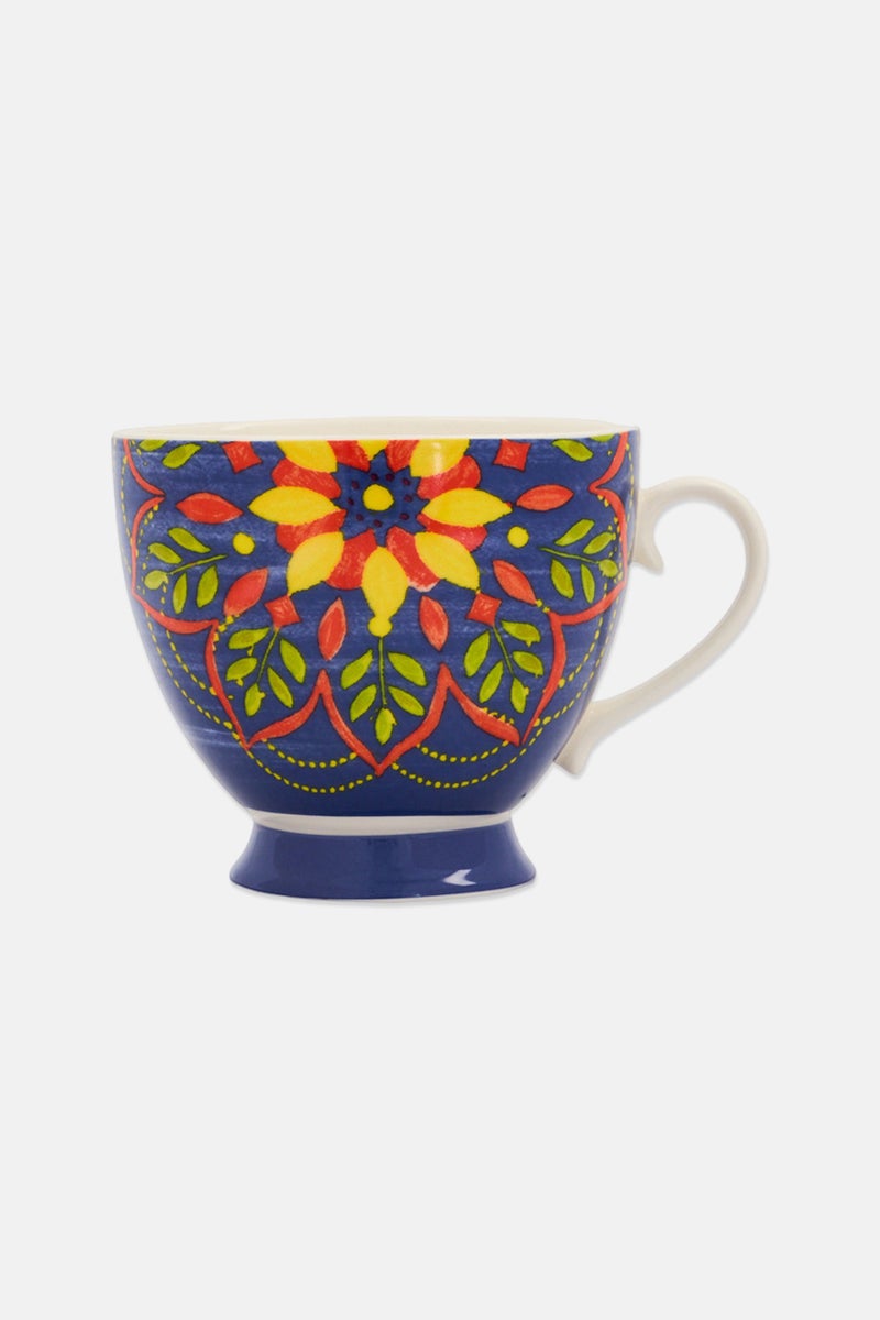 KitchenCraft Moroccan Footed Mug 400Ml, Multicolor - Image 1
