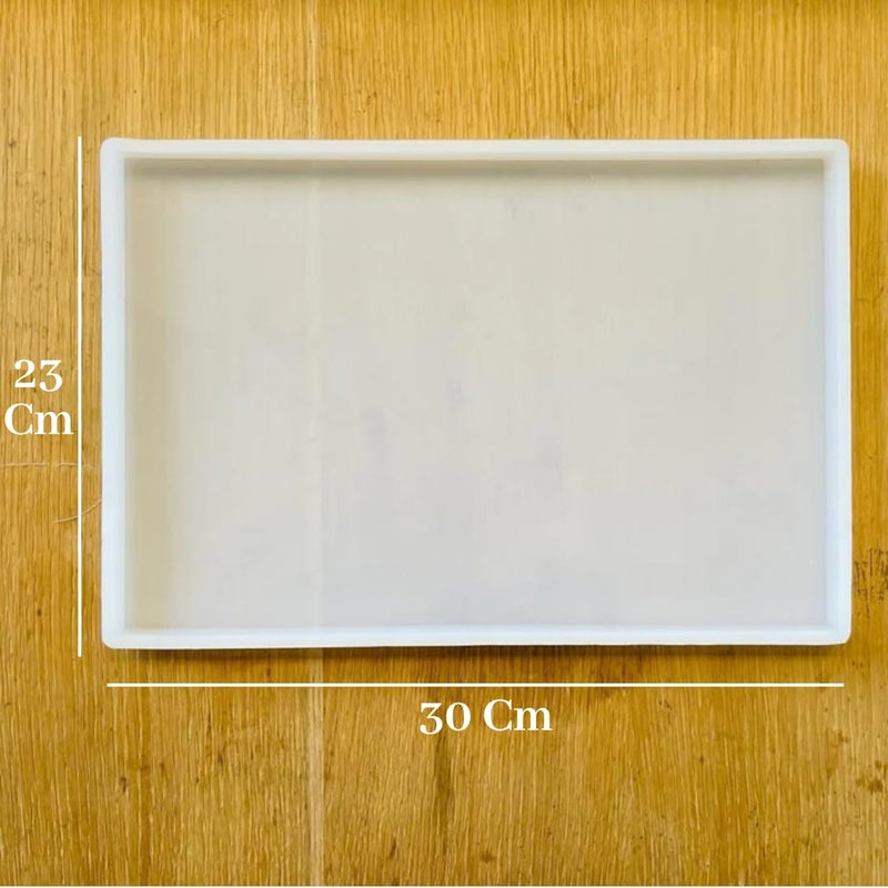 R H LIFESTYLE Resin Large Silicone Irregular Tray Mould for DIY Handmade Plate (Rectangle Plain Tray Mould, 13 X 9 in) - Image 3