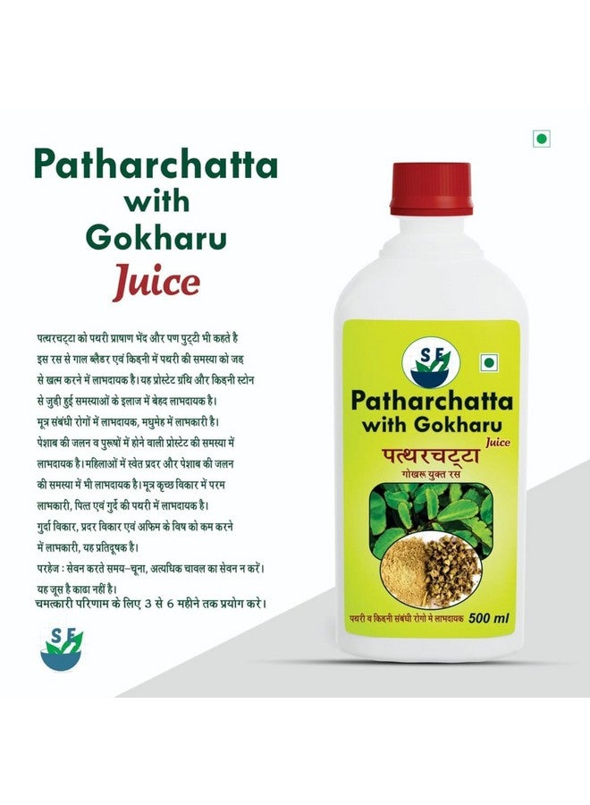 SE Patharchatta with Gokharu Juice Use for - Prostate Disorders, Gall Bladder Stone 7 All kidney Problems (500ml, Pack of 2) - Image 3